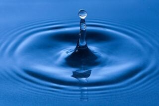 water drop impact on surface