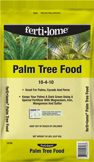 palm fertilizer label