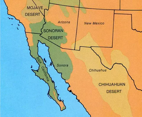 deserts-map map of southwest deserts